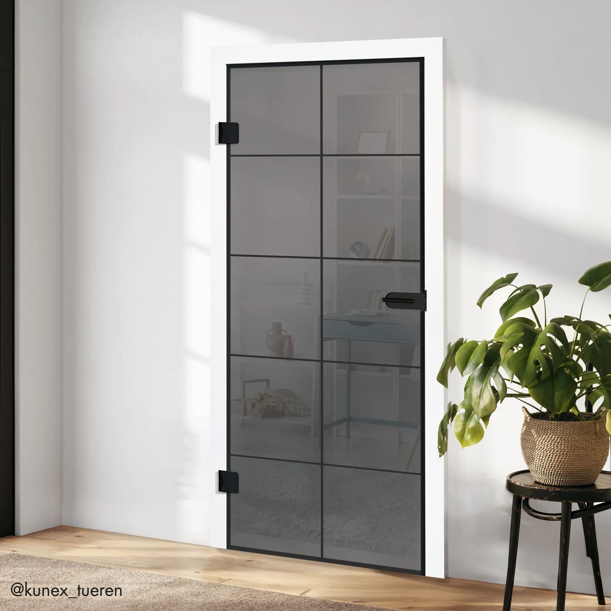 Glastür zaubert Loft-Atmosphäre